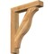 Ekena Millwork Funston Block Rough Sawn Bracket w/ Offset Brace, Western Red Cedar, 6"W x 30"D x 38"H BKT0604X30X38FST05RWR - alternate 1
